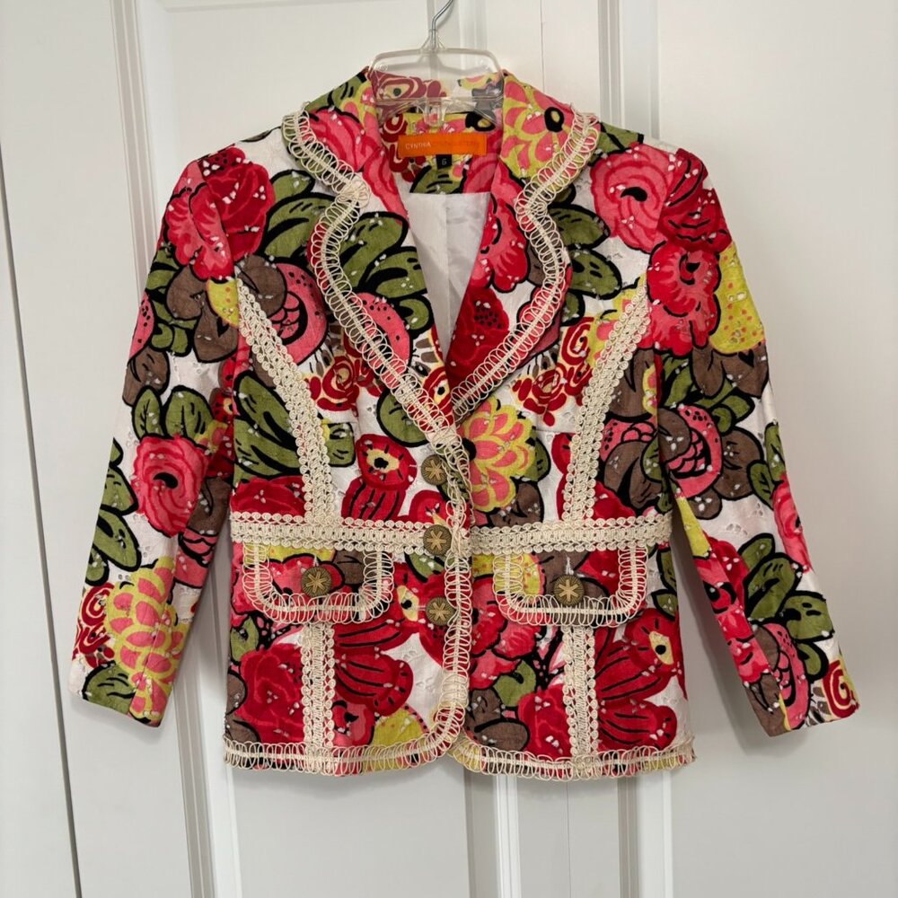 Cynthia Steffe eyelet blazer